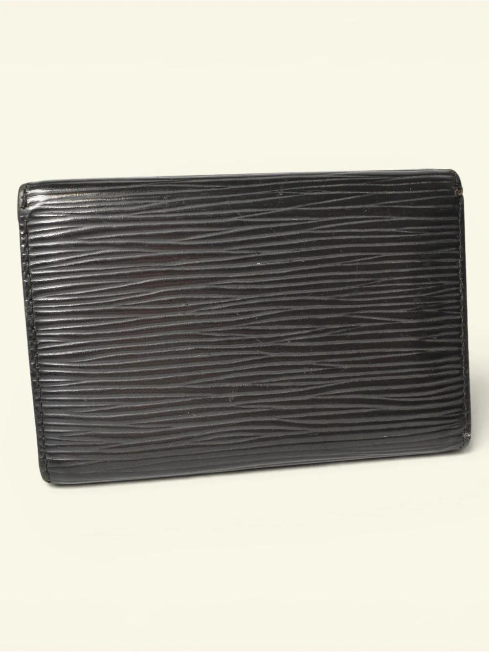 Louis Vuitton Black Epi Leather Compact Wallet
